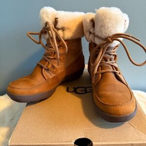 UGG Nadja Chestnut Suede Waterproof Boots
